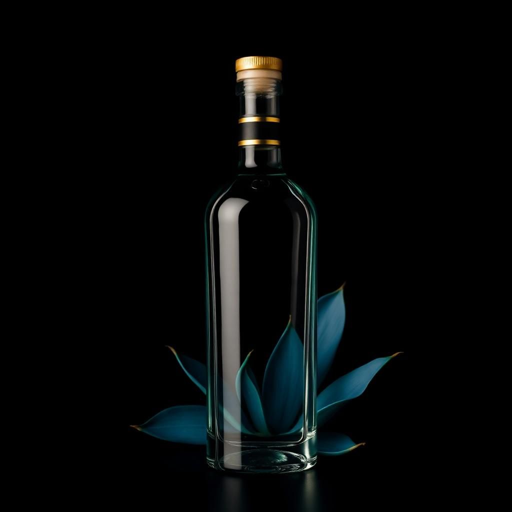 Tequila & Mezcal category at ThePourfection — a clear agave spirit bottle on charred stone with lime and salt