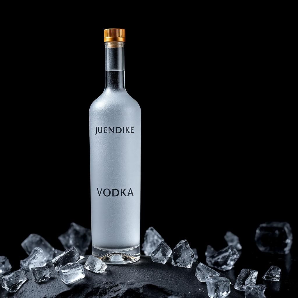 Vodka category at ThePourfection — a frosted vodka bottle beading with condensation on black slate