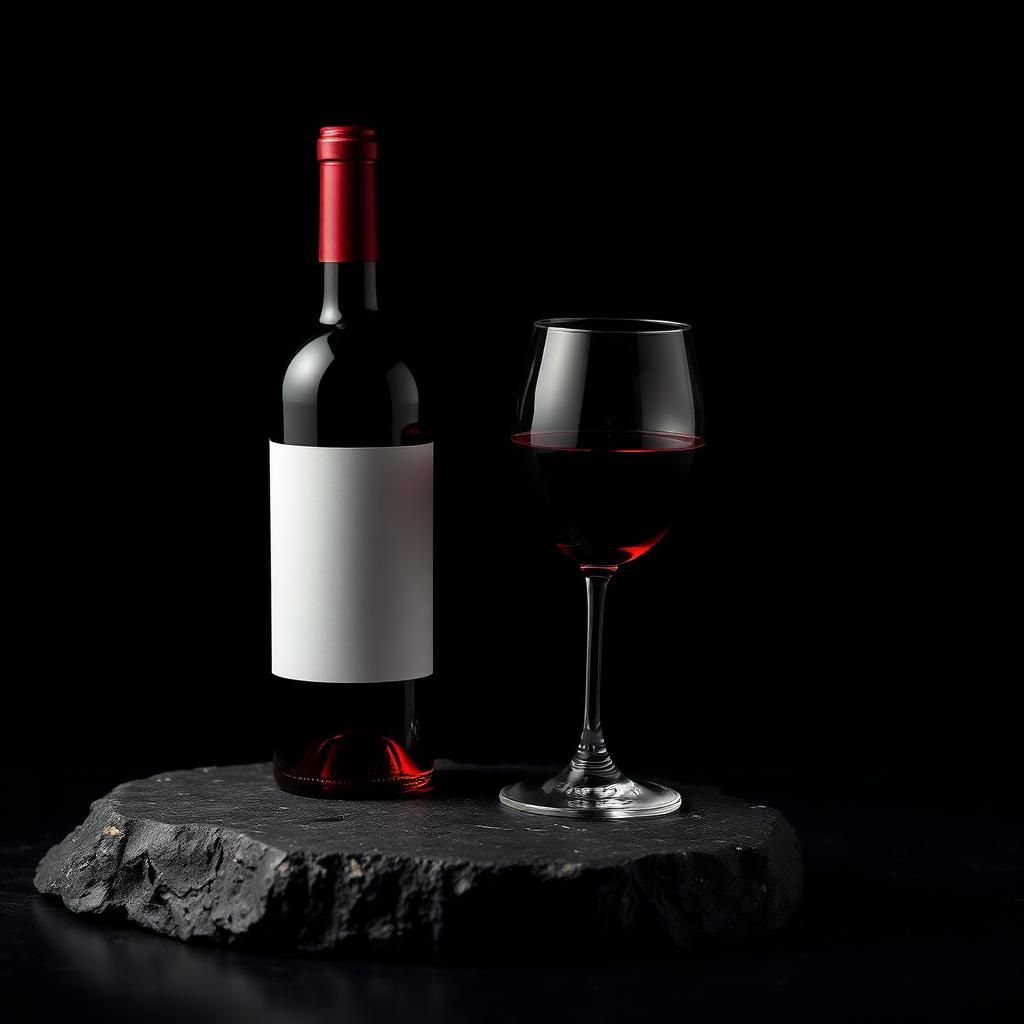 Wine category at ThePourfection — a dust-flecked wine bottle resting in a candlelit cellar rack